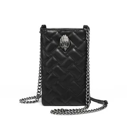 Bolso cruzado con cabeza de águila para mujer, Mini bolso de teléfono de alta calidad, monedero de PU, negro de retales bolso de hombro, KURT GEIGER LONDON