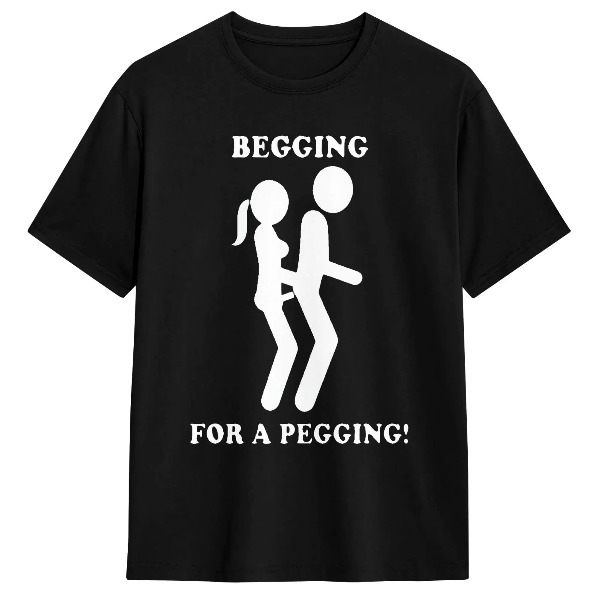 2026NEW Men T-Shirt Begging for A Pegging T Shirts Harajuku  Summer Tee Shirt Awesome Pure Cotton Tops Plus Size Y2K