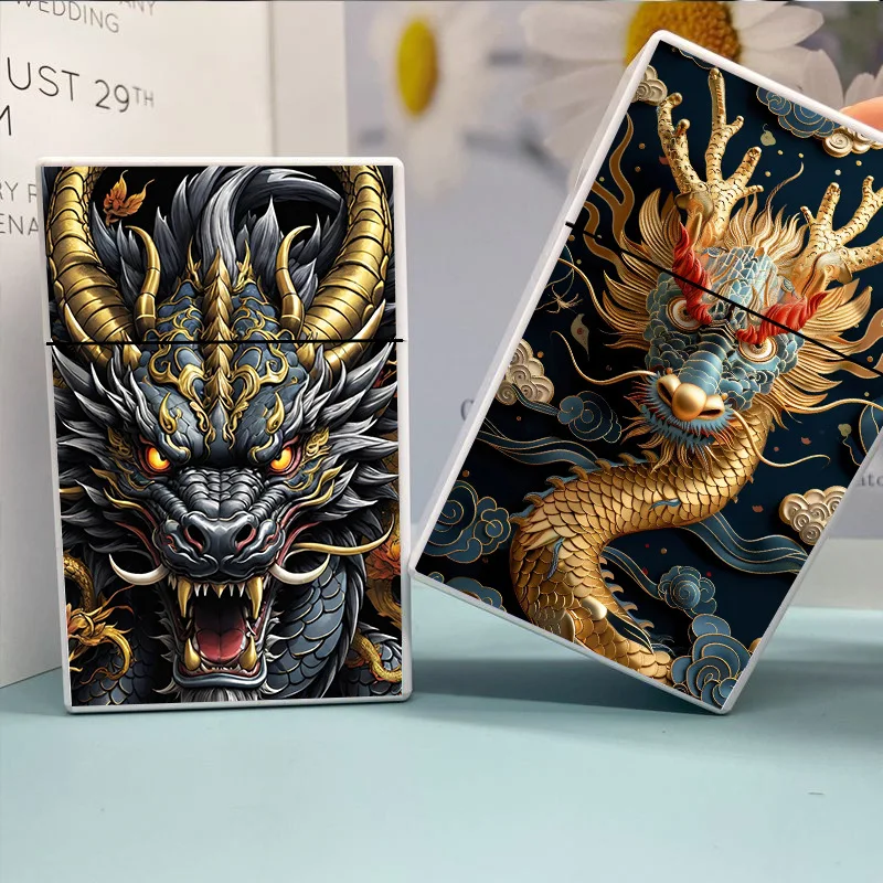 2024 New Creative Dragon Plastic Moisture-proof Cigarette case 20PCS Capacity For 8MM Cigarette box Holder Fashion Smoking Tool