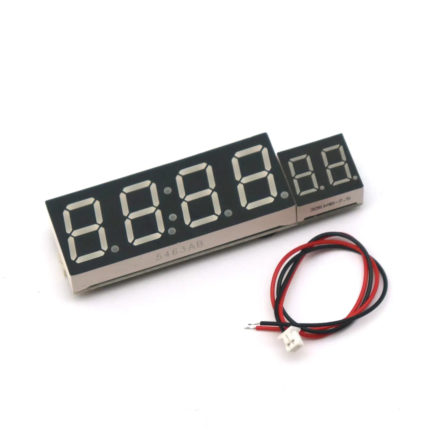 DYKB 6-Digit LED Clock Module 0.56in With Seconds Power-Off Memory & Brightness Adjust 3.3-15VDC For DIY Electronics Project Kit