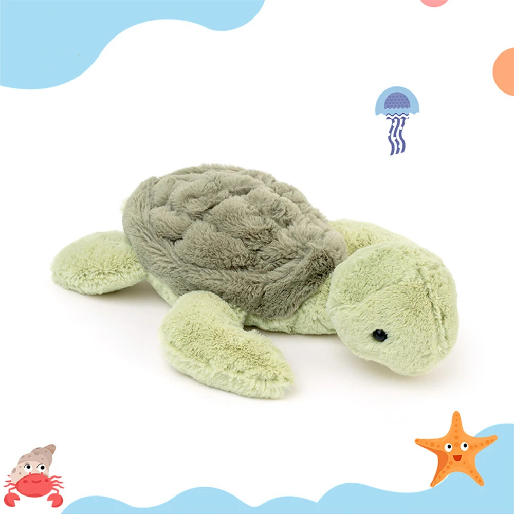 28cm Realistic Tortoise Plush Toys Sea Turtle Cute Animal Doll Soft Stuffed Animal Baby Toy Gift Girls Birthday Gifts Room Decor