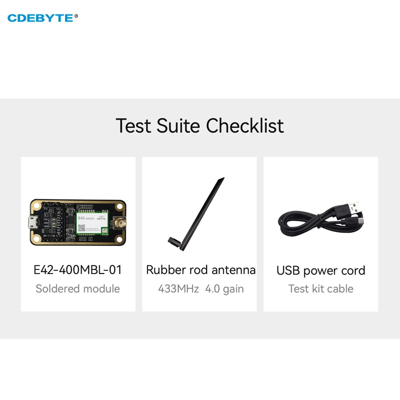 Test Board 433/470MHz CDEBYTE E42-400MBL-01 20dBm USB Interface Easy Use RF Transceiver Module Test Kit 2.5KM