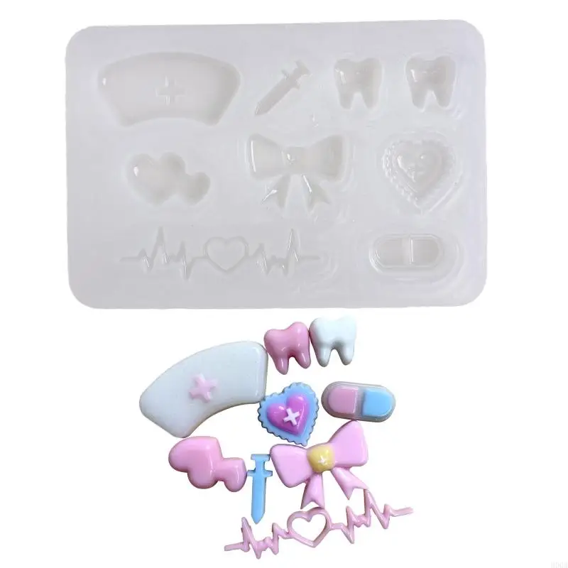 

900B Filling Materials Resin Mould Silicone Hollow Shaker Fillers Mould Jewelry Making Mold for Epoxy Casting Craft