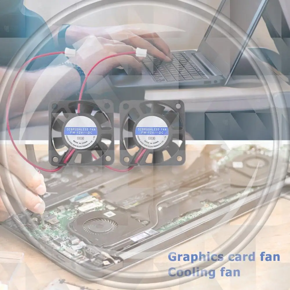 

2 Pcs DC 12V Brushless Fan 4010 Portable Computer Case Cooler 4CM Cooler Fan 2 Pin Radiator Fan Chassis Graphics Card Fan