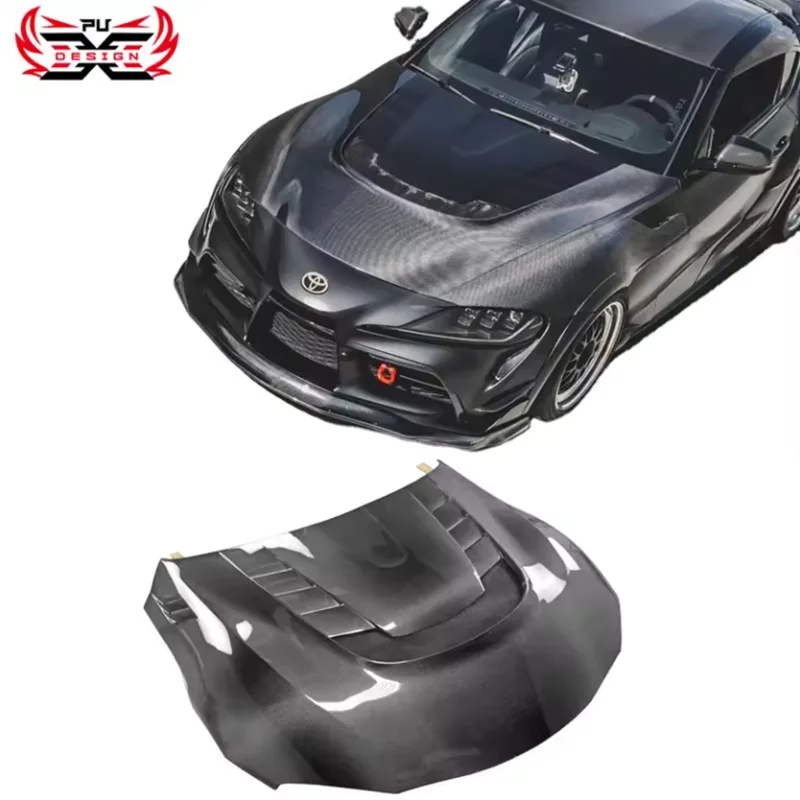 

Carbon Fiber V Style Hood For Toyota Gr Supra A90 A91 Mk5 t Hood Car Accessories Bonnet Engine Cover