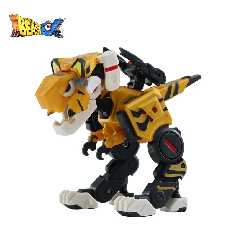 New 52TOYS BEASTBOX Tiger Ear Dinosaur BB-01 Commemorative Set Assembly Model Handmade Birthday Gift