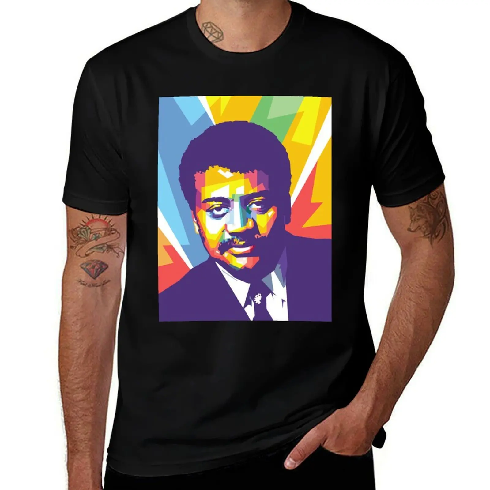 Neil deGrasse Tyson T-Shirt Tough Fabric Work Tee T-Shirt