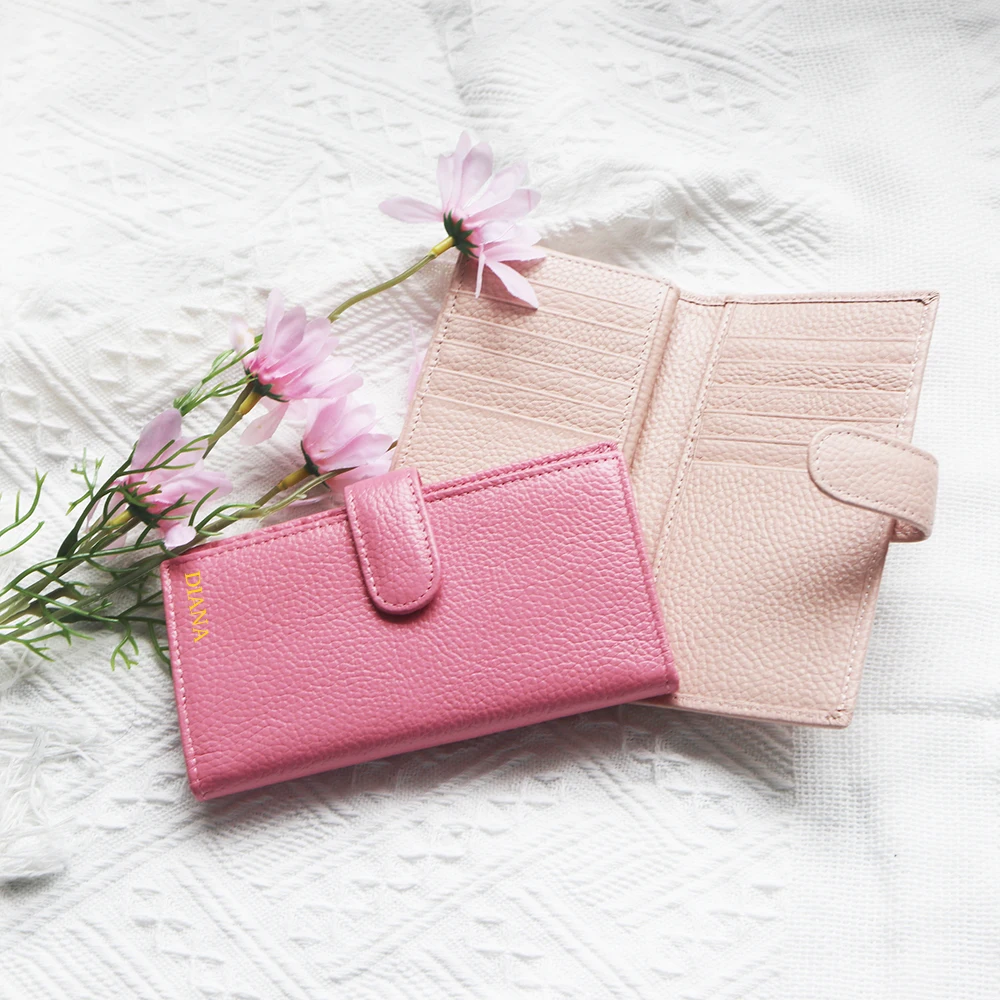 Personalisierter Luxus-Kartenhalter mit Reißverschluss aus echtem Leder, modische Geldbörse, lässige Visitenkartenmappe für Damen, Großhandel. – Detail 18