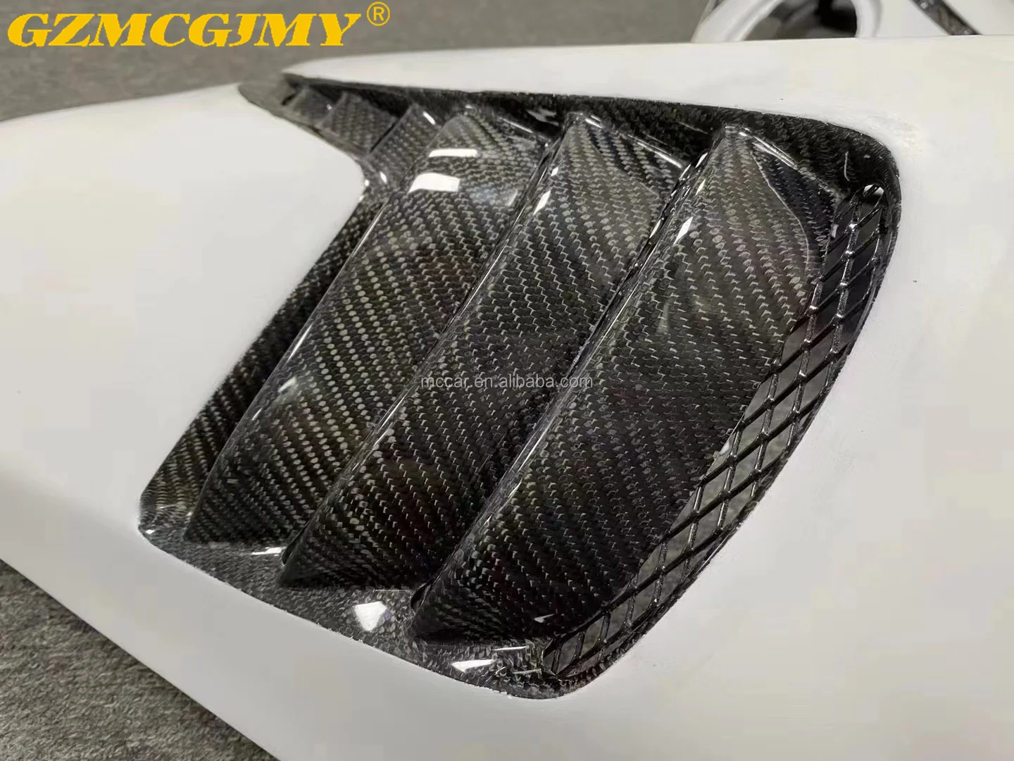 حاجز GT3RS عالي الجودة لبورشه 911 991 GT3RS من ألياف الكربون درابزين السيارة #5