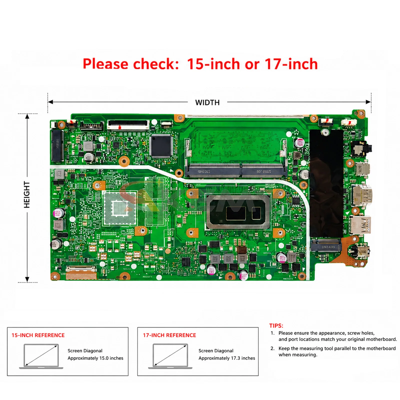X512FA X512FB Laptop Motherboard For ASUS X512FJG X512FJ A512F S512F X512FL K512F V512F X512FF X712F Mainboard With I3 I5 I7 CPU