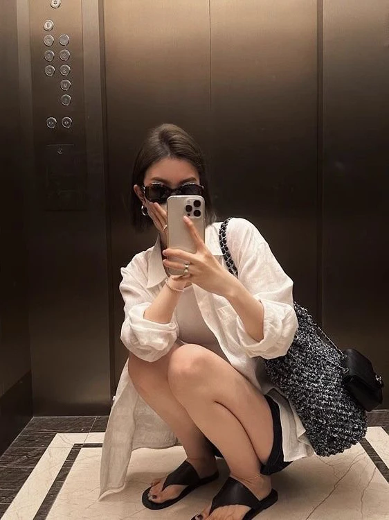 White Linen Long Sve irt Women Summer Thin Loose Cotton Linen irt Outer Sun Protection Top  Collar Regular Fit