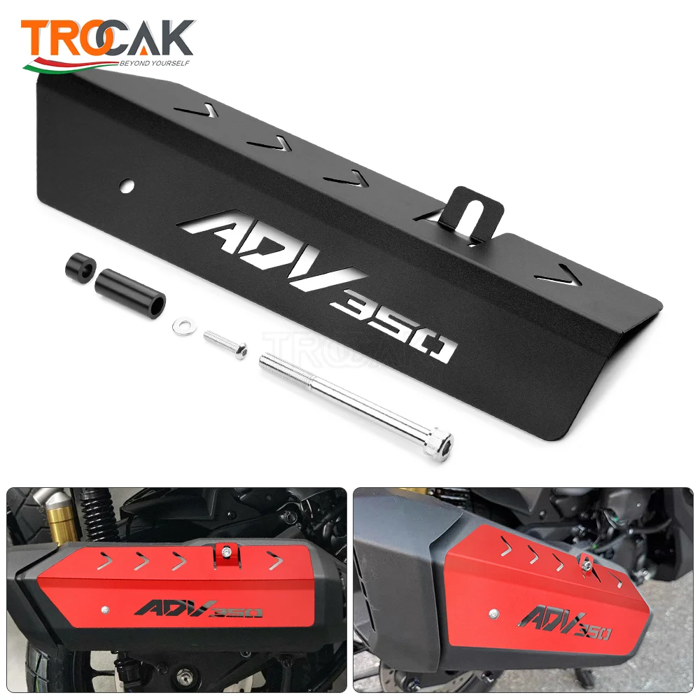 For Honda ADV350 350ADV 350 2025 Motorcycle Exhaust Pipe Side Protector Heat Shield Cover Guard Anti-scalding Cover CNC