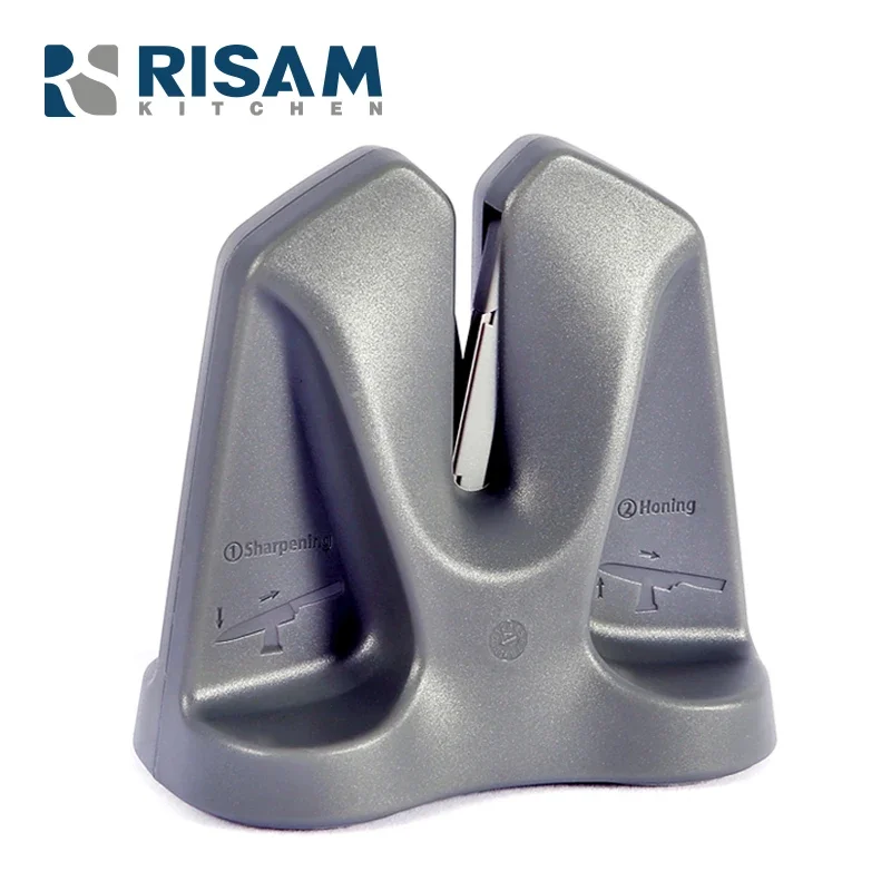 

RISAMSHA Kitchen Knife Sharpener Elastic Structure Grinder Carbide Knife Sharpener Professional Sharpening Stone RM011