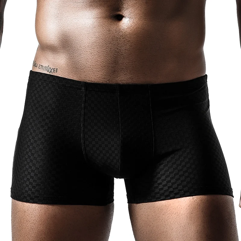 Unterwäsche Herren-Boxershorts aus Eisseide, Herren-Boxershorts, Jungen-Shorts, atmungsaktiv, nahtlos, Sommer, ultradünner Stil