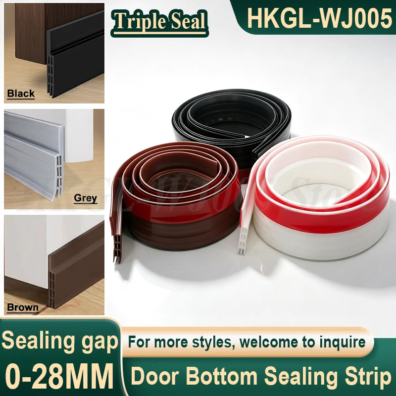 1 Meter Door Bottom Sealing Strip Self-Adhesive Door and Window Porous Weather Stripping, Sound Insulation,Windproof,Dust-proof