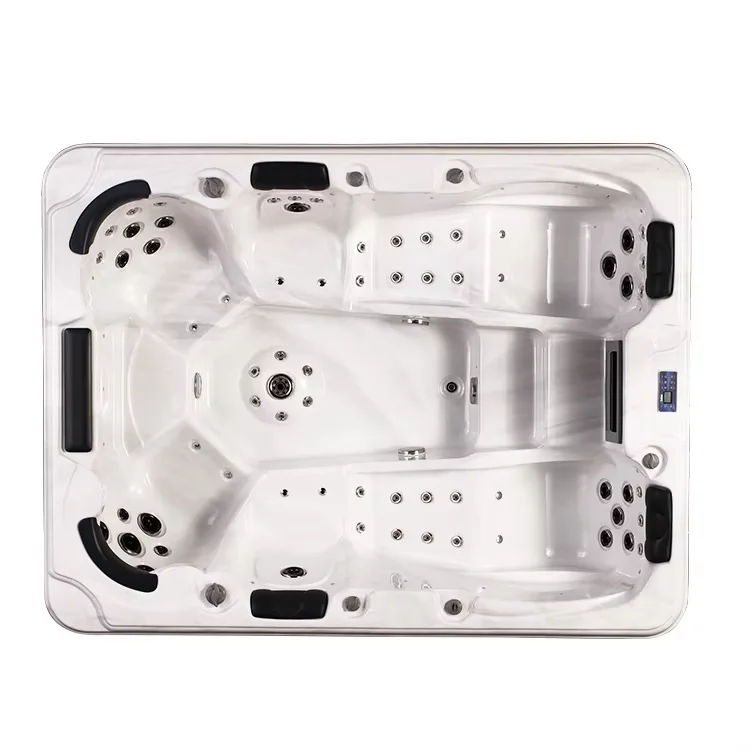 Outdoor Spa Tub, Modern Eco-friendly Freestanding Whirlpool Massage Hot Tub