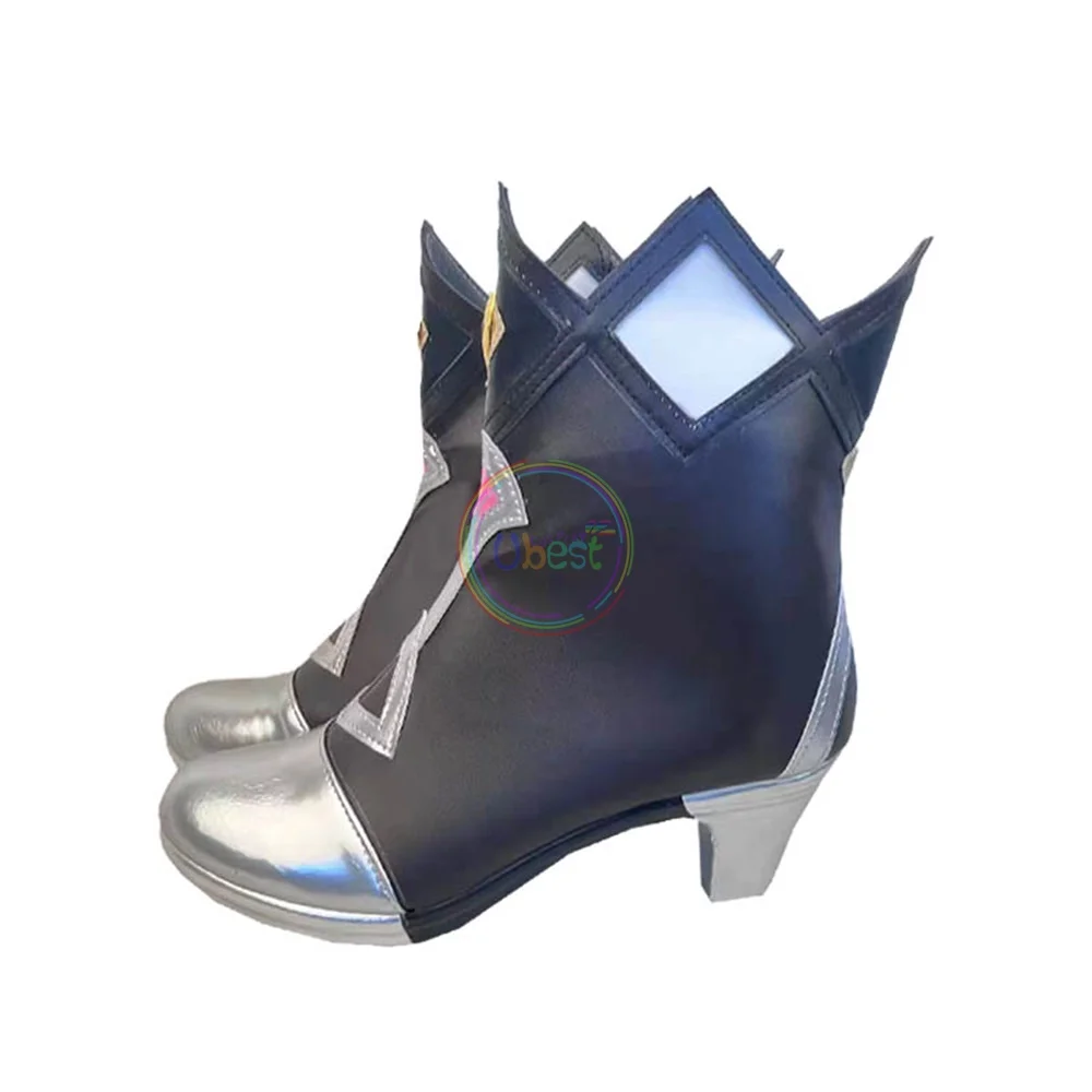 Genshin Impact Rosaria Cosplay Botas, Sapatos