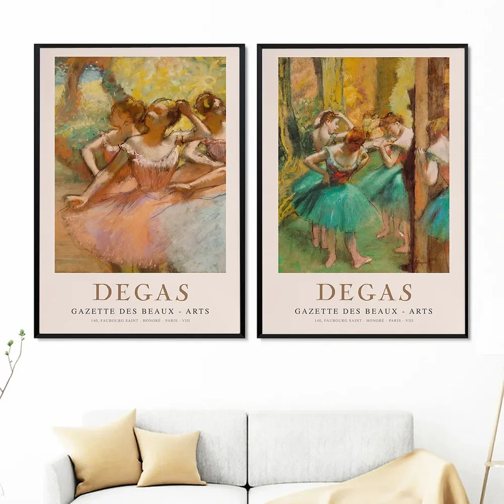 Edgar Degas Impressionist Painter Artwork Print Ballet Dancer Abstract Art Oil Painting Canvas Poster Gallery Wall Picture Decor