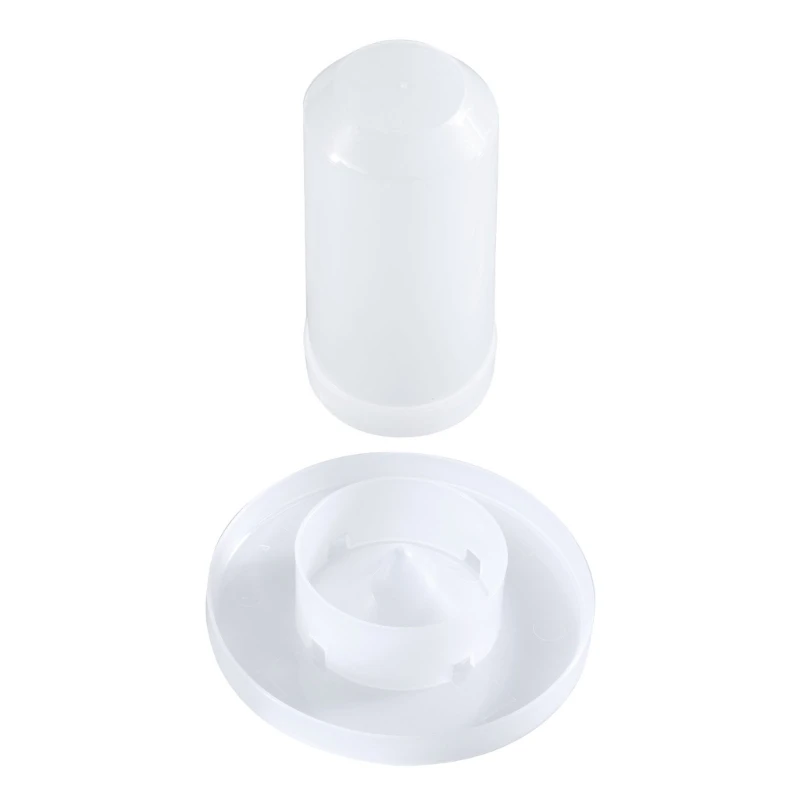 R1WA Chicken Bird Drinker Plastic Feeder Bucket Poultry Chicken Drinking Plate Feeding Cup Farm Animals Poultry Farm Tool