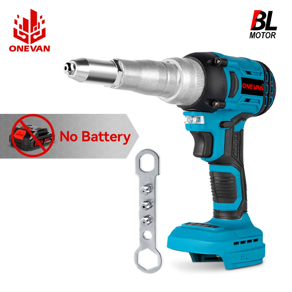ONEVAN 20000N Bürstenlose Elektrische Nietpistole 2,4 ~ 5,0mm Bohrer Akku-nietmutterpistole