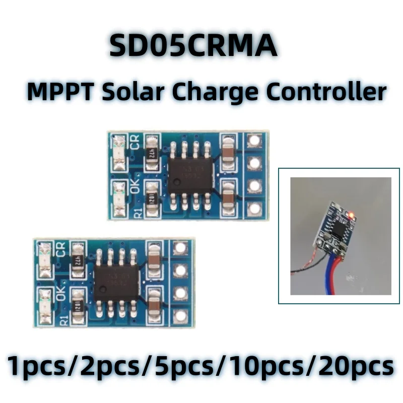 1 ~ 50PCS MPPT Solar Laderegler Modul 1A 4,2 V 3,7 V für 18650 LiPo Li-Ion Lithium-Batterie Solar Panel Lade SD05CRMA