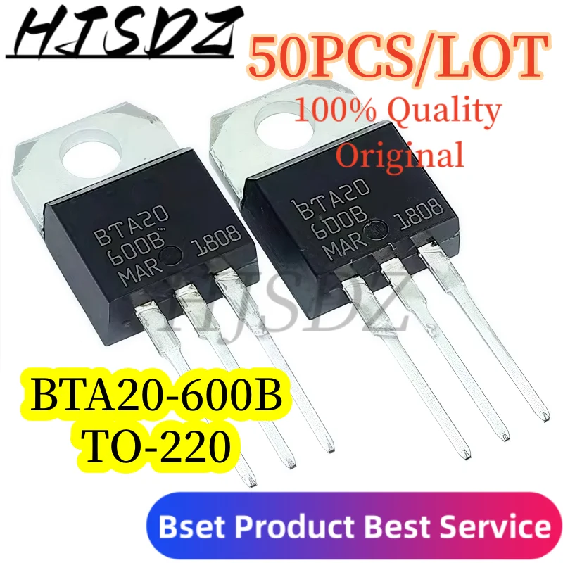 Special offer 【50PCS/LOT】of BTA20-600B thyristor 600V 20A high power electronic components B20-600
