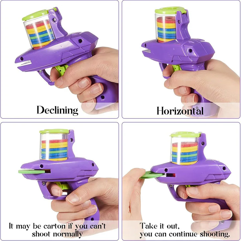 2 個フォームディスクランチャーフライングディスクハンドヘルドシュータージップショットシューターディスクランチャー屋外射撃ゲーム