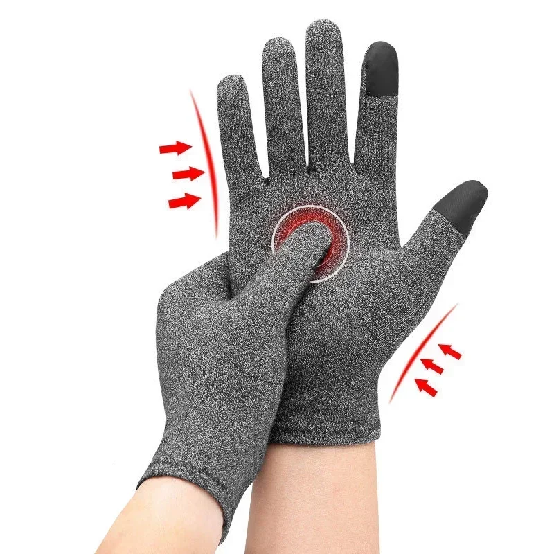 

1/2Pairs Compression Arthritis Touch Screen Cotton Warm Glove for Men Women, Rheumatoid, Osteoarthritis Windproof Cycling Gloves