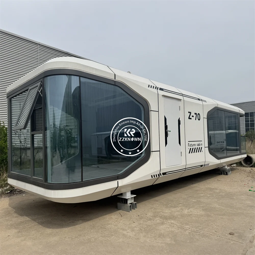 Customizable Portable Space Capsule Camping Cabin Office Prefabricated Container Waterproof Steel Luxury House