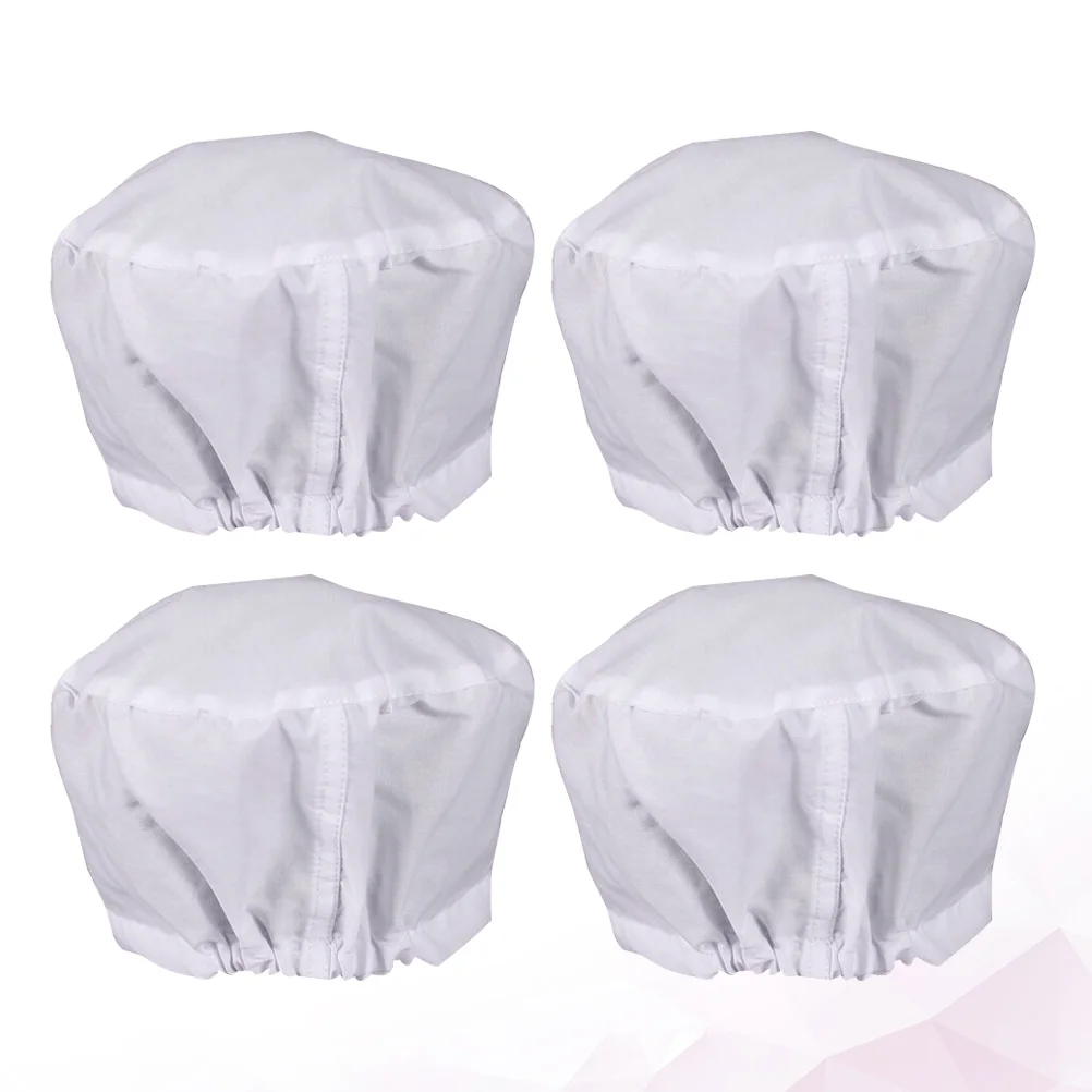 2 pièces Dorctor infirmière coton infirmière chapeau atelier travail pratique pour un usage quotidien (blanc, taille moyenne) Dorctor infirmière casquette