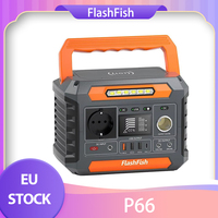 Flashfish P66 Portable Power Station, 288.6Wh/78000mAh Lithium-ion Cells Solar Generator, 260W AC Output, 520W Surge, LED Lights