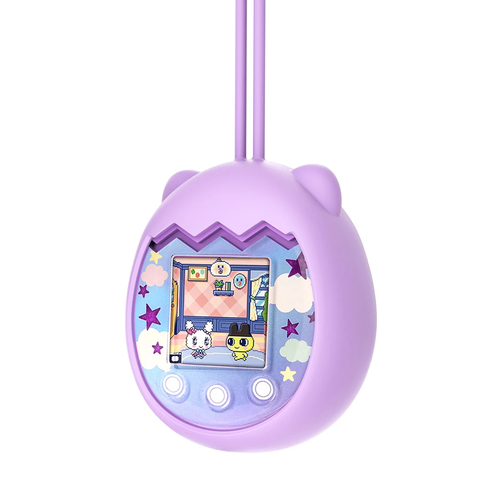 Cubierta electrónica de silicona para máquina de mascotas, Protector de máquina Digital electrónico Virtual con forma de Animal de dibujos animados para Tamagotchi Pix