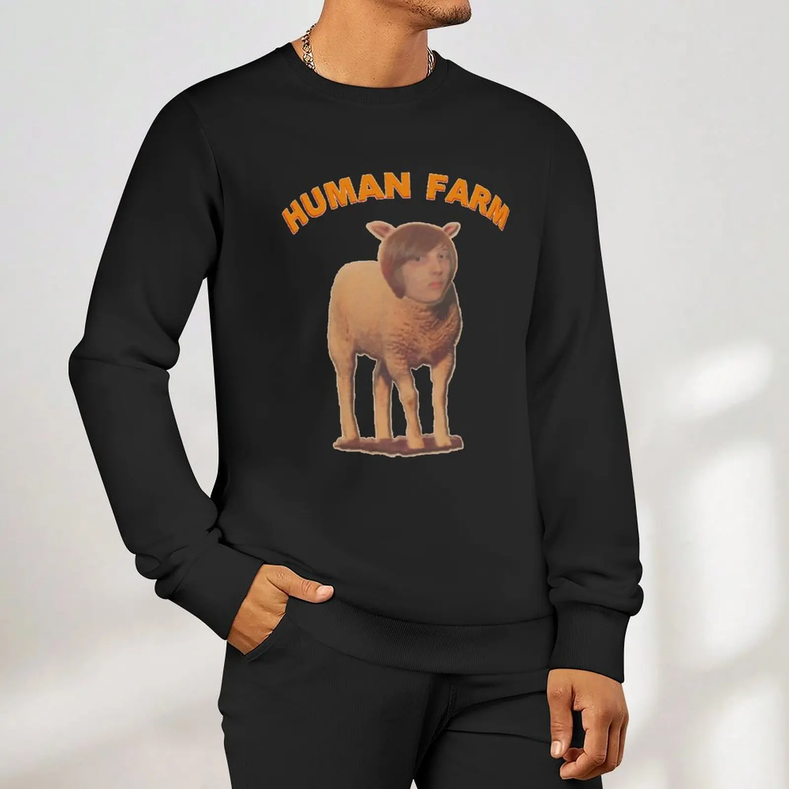 Human Farm Sweatshirt men clothes aesthetic sweatshirts