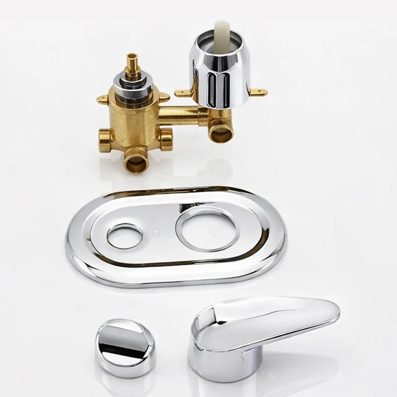 

2/3/4/5 Way Shower Diverter Mixer Valve Panel Faucet Ceramic Cartridge Hot & Cold Water Control 65mm Hole Bathroom