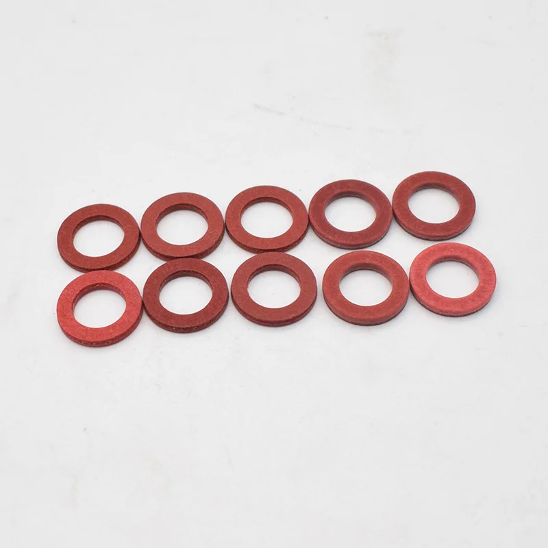 10pcs Plastic Lower Unit Oil Drain Screw Gasket Red Fit For Yamaha 90430-08020-00 90430-08003 Accessories