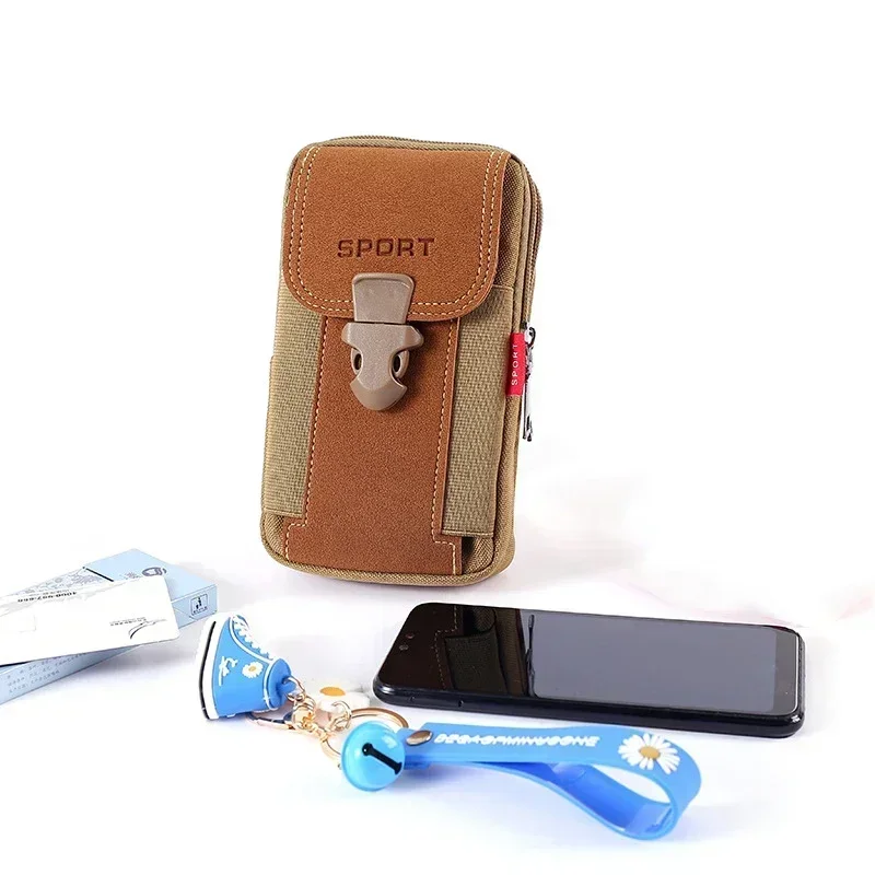 Męska sportowa torba biodrowa o dużej pojemności, wielofunkcyjna, nowa sportowa torba na telefon, portmonetka, etui na karty, łatwa do przenoszenia. — zdjęcie 2