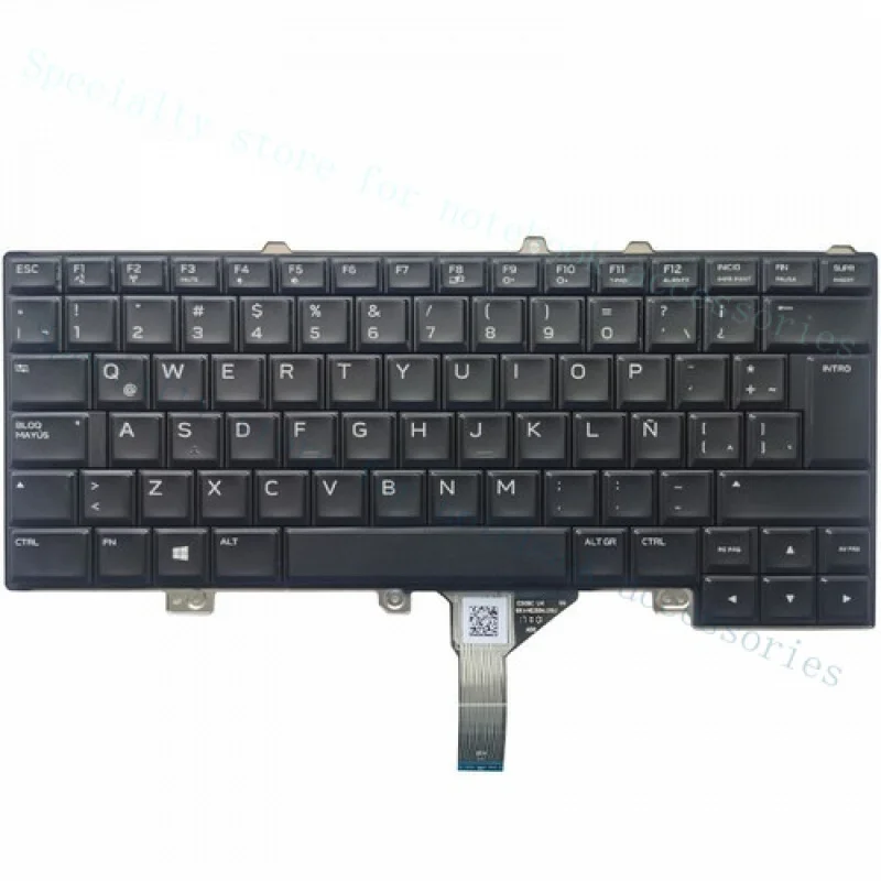 

A++Latin Spanish Keyboard for DELL Alienware 15 R3 15 R4 P69F Backlit 0KYM7R