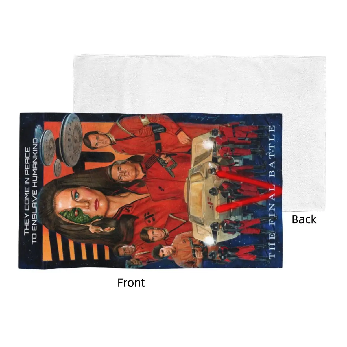 Custom V The Visitors Final Battle Tribute Soft Face Towel Quick Dry Pool Bath Cotton Towels Absorbent