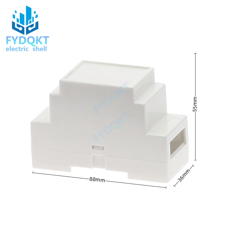 1PC  35-Rail Mounting Instrument Housing 88x37x59mm DIN Rail PLC Junction Box Plastic Electronics Shell Project Case 4-01