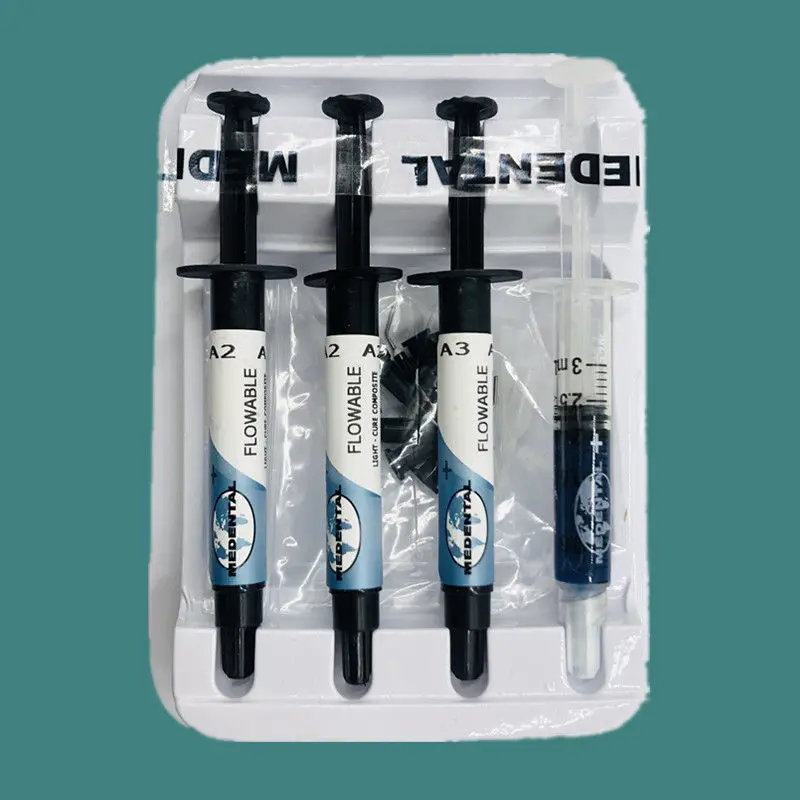 歯科材料流動性レジンセット UV硬化型コンポジットレジン A2/A3 歯科ラボ 歯科修復充填レジン材料