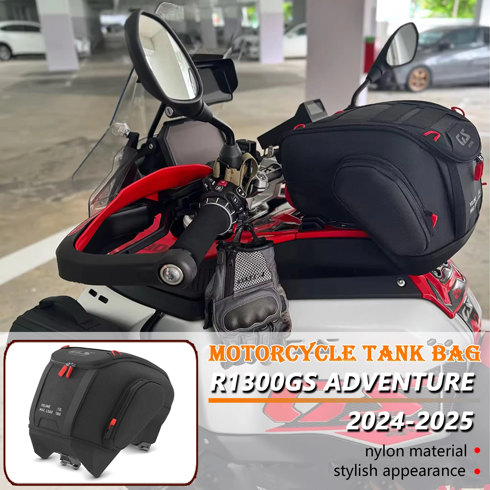 

Новая мотоциклетная водонепроницаемая сумка для топливного бака с логотипом, 12 л, портативный рюкзак для инструментов для R1300GS Adventure GS1300 R 1300 GS ADV 2024 2025