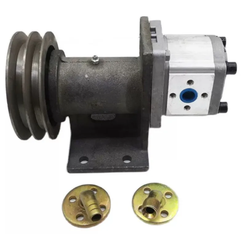 304 SS Hydraulic Gear Pump with 4-Bolt Mounting for Loader Forklift, High Pressure Replacement Oil Pump