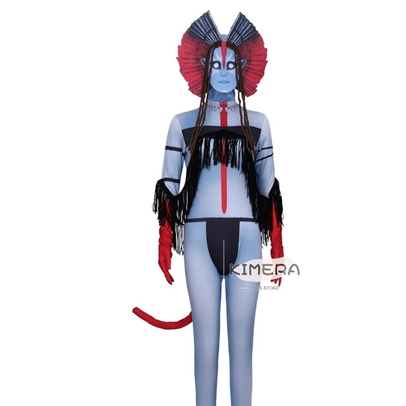 أزياء أفاتار فارانج التأثيرية بدلة نسائية Na'vii ملابس باندورا التأثيرية فيلم الرماد الناري 2025 ملابس كرنفال الهالوين #5