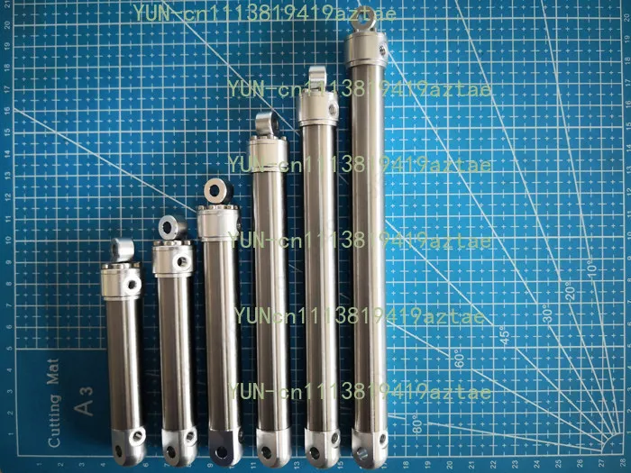 Model hydraulic cylinder with an outer diameter of 16mm and an inner diameter of 12mm and a hydraulic pressure of 7MPa