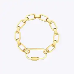 ENFASHION Punk Geometric Screw Bracelets For Women Gold Color Bracelet 2020 Stainless Steel Chain Fashion Jewelry Pulseras B2219