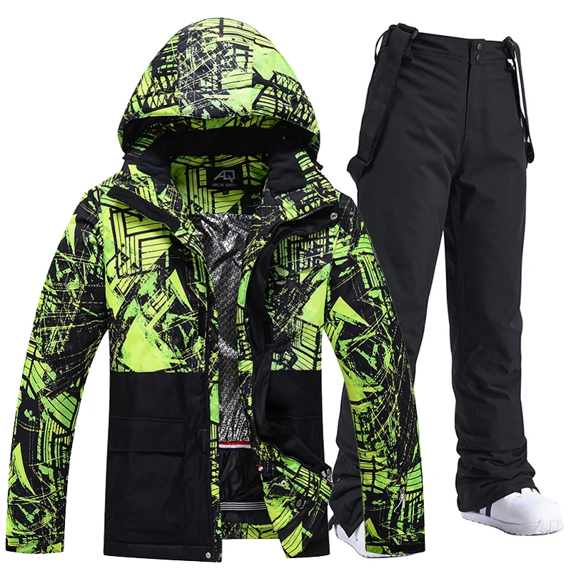 Snowboarding Matching Jacket and Pant, Winter Clothes Ski Adult, Snow Jacket and Pant Sets, Snowboarding Clothing for Man