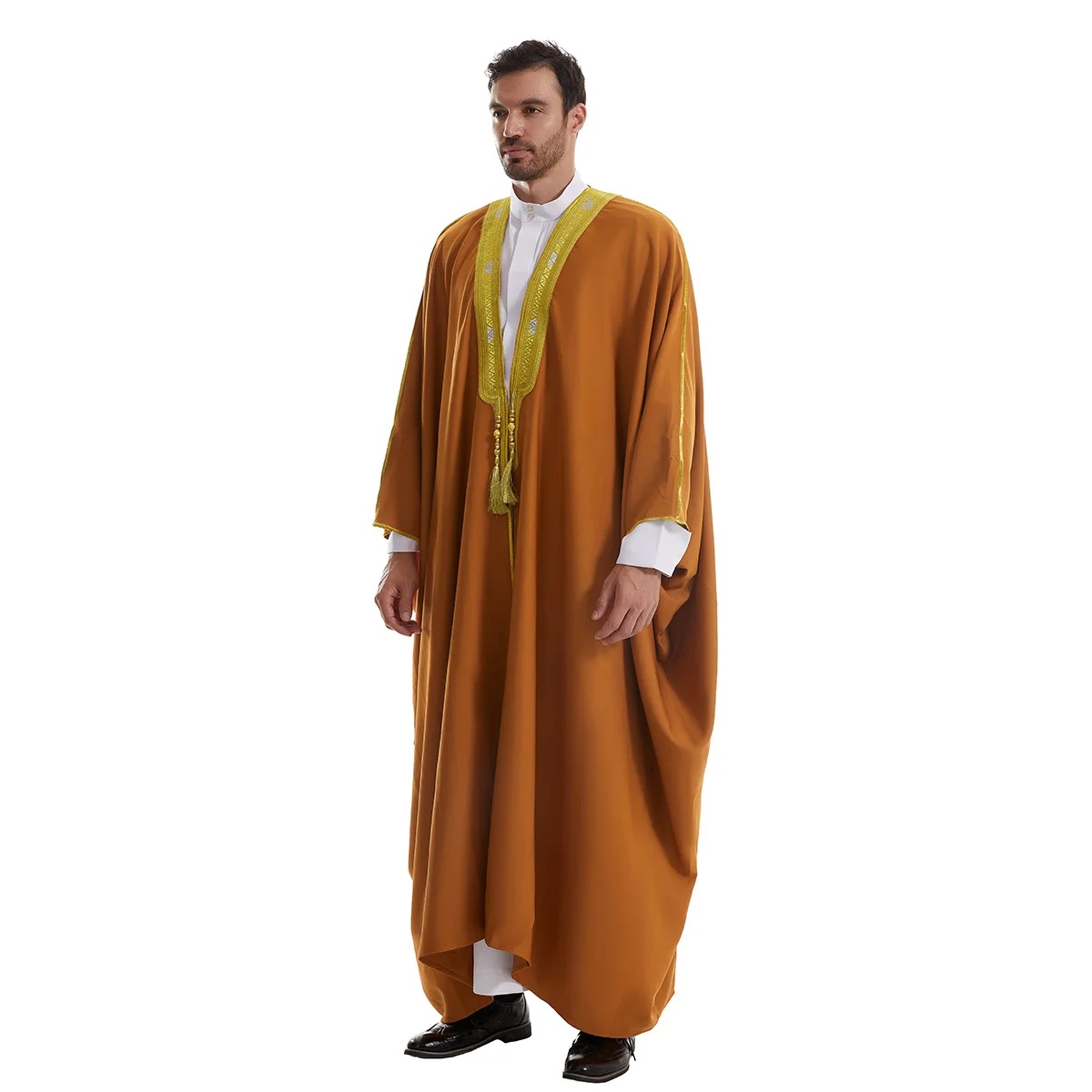 Abayas Kebaya pour hommes, vêtements de prière musulmans, caftan musulman ouvert, kimono de mode, Ramadan, Dubaï, Turquie, Islam arabe