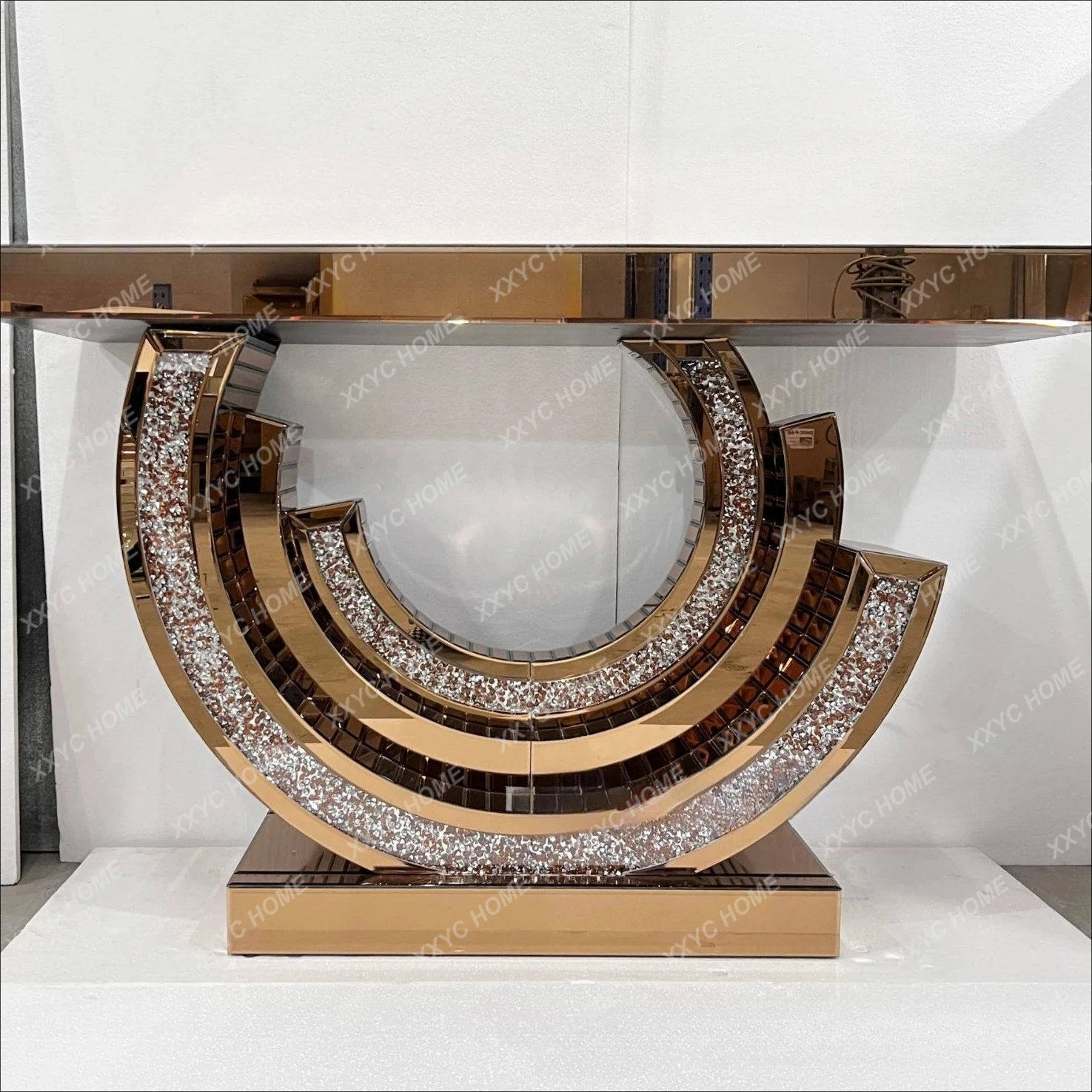 LLight luxury entrance cabinet Modern simple furniture Mirror decoration Partition Home high-end