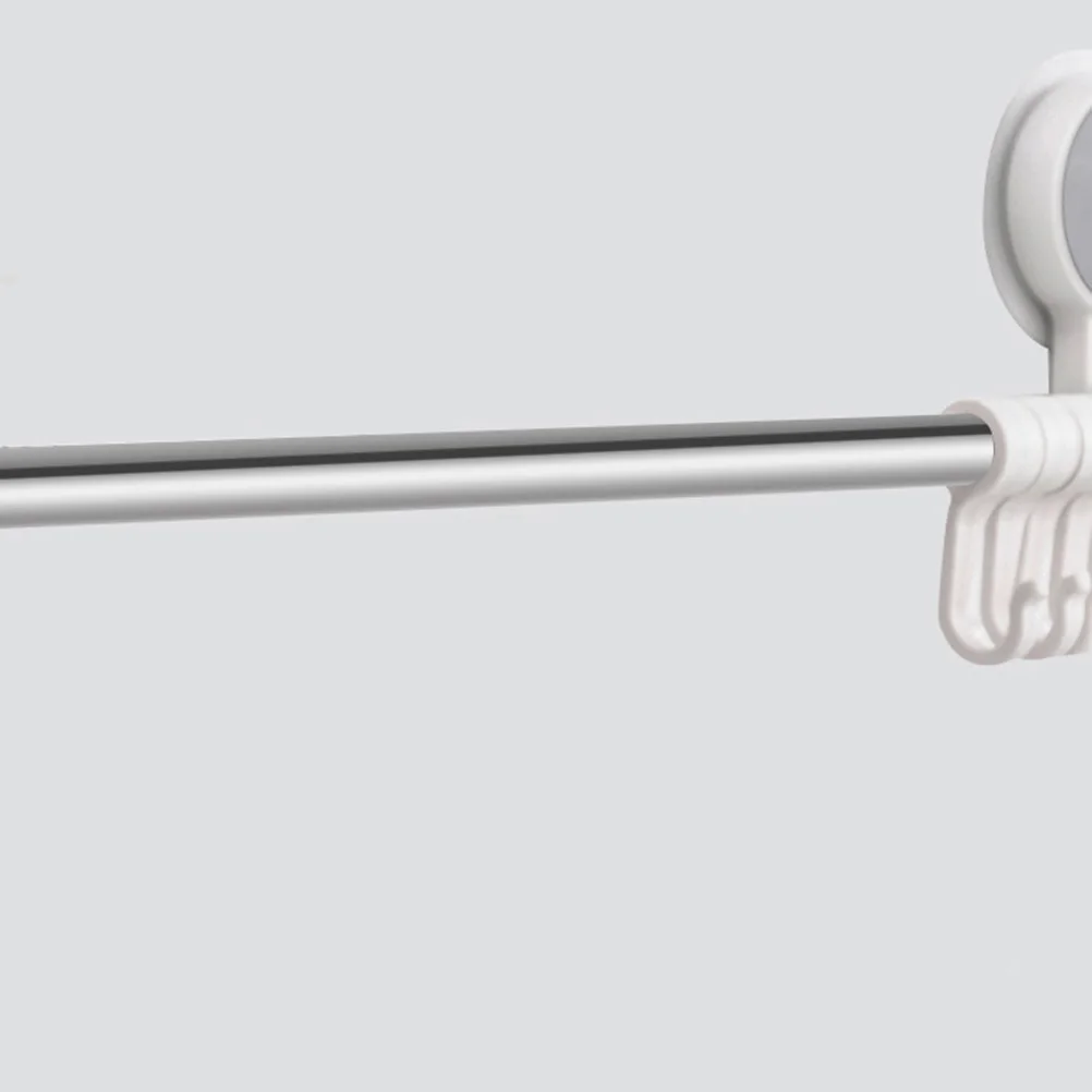 

6Pcs Stainless Steel Towel Shelf Hooks Durable Lightweight ABS Space Saving Wall Protection Easy Installation Towel Rack