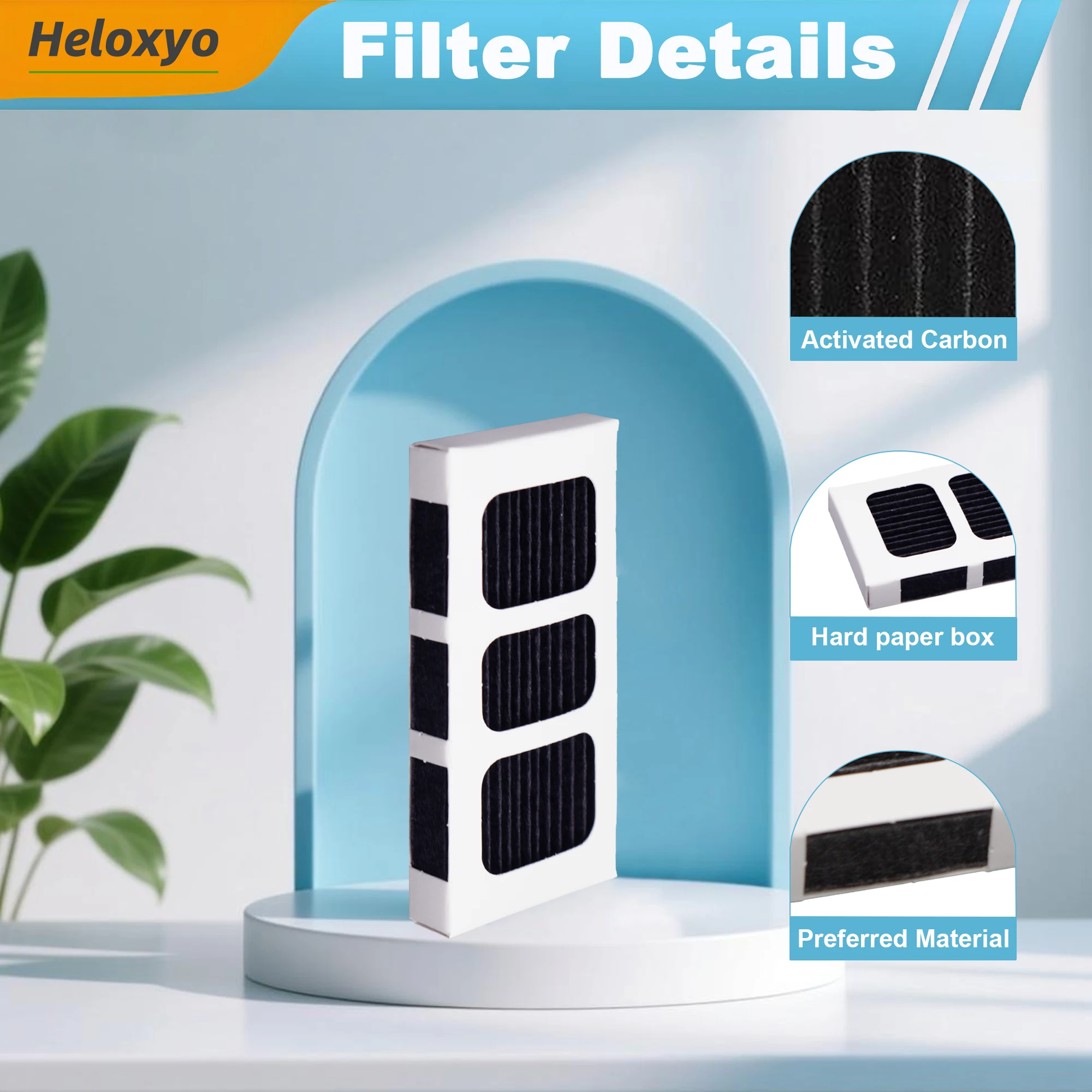 Refrigerator Air Filter Replacement Compatible for Paultra2, Fresh Air Filter Compatible with Frigidaire Pure Air Ultra 2, Pure